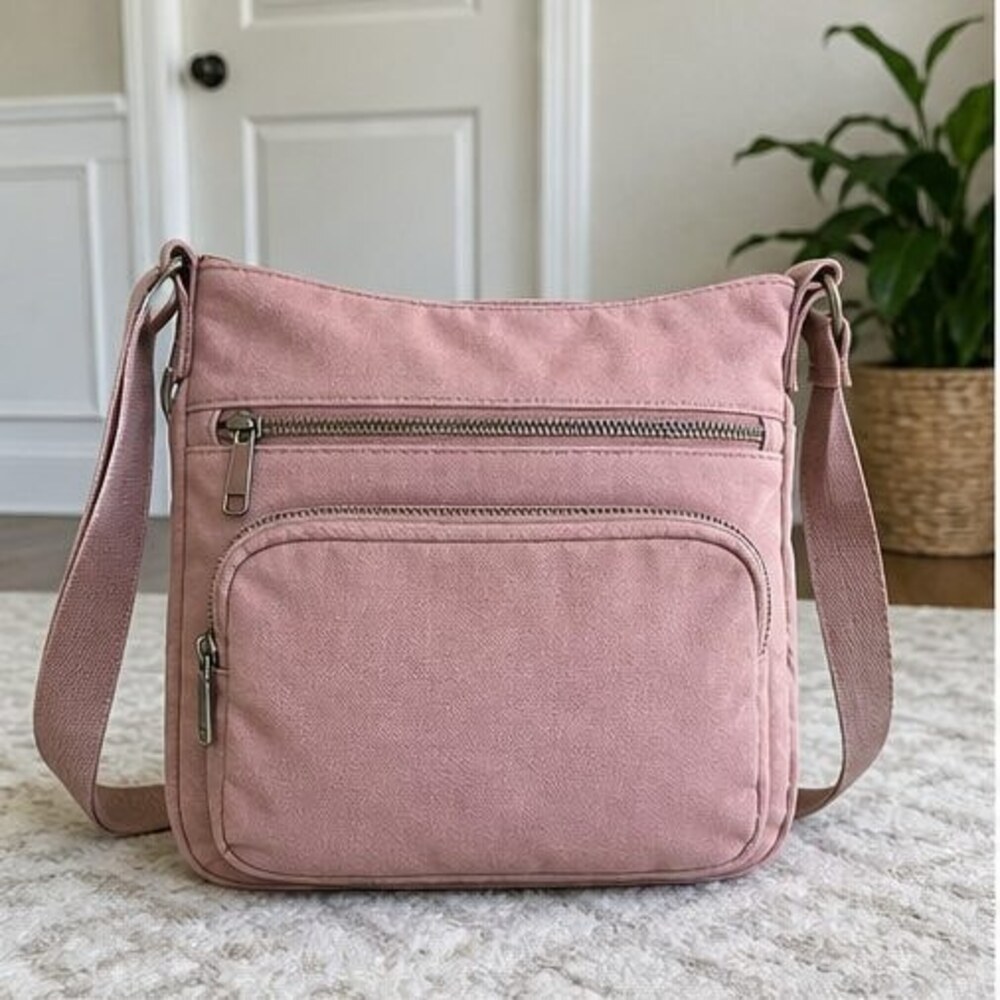 Stone Saffiano Crossbody Bag